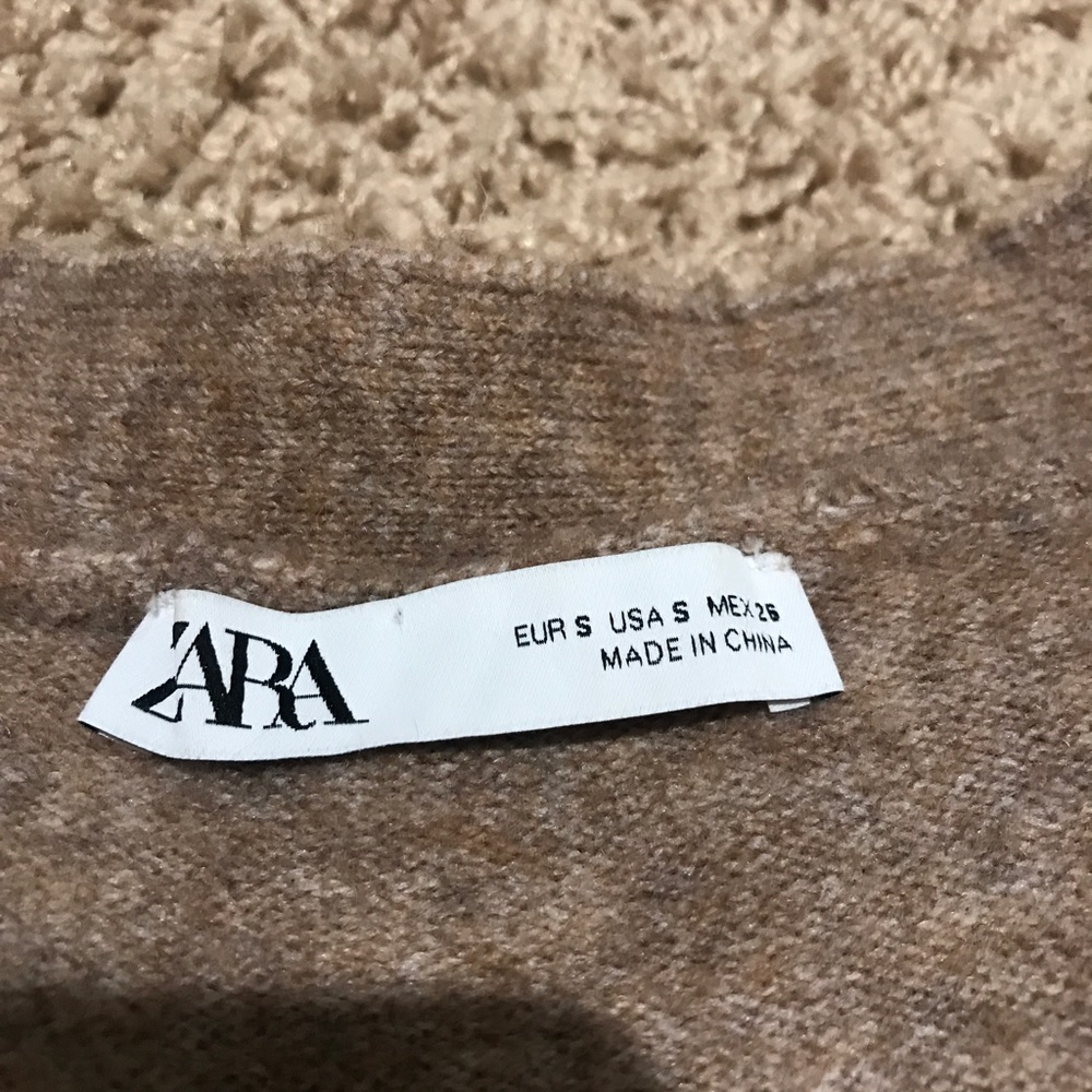 Zara Crossover Buttoned Wool Knit Cardigan - Picture 8 of 11
